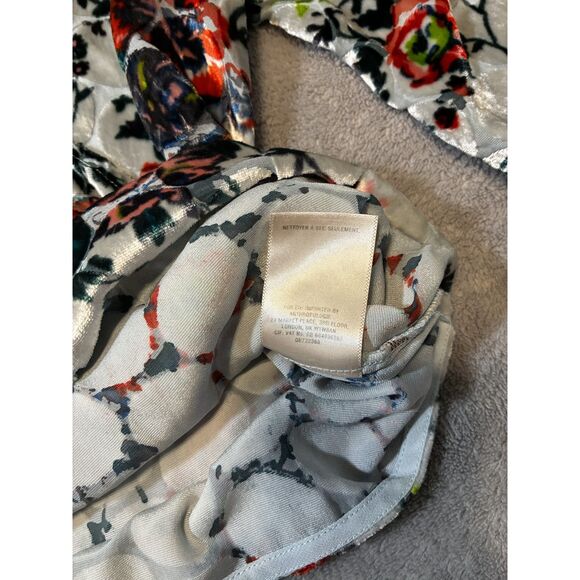 Maeve Anthropologie Umi Burnout Wrap Silk Blouse Large - Picture 3 of 7